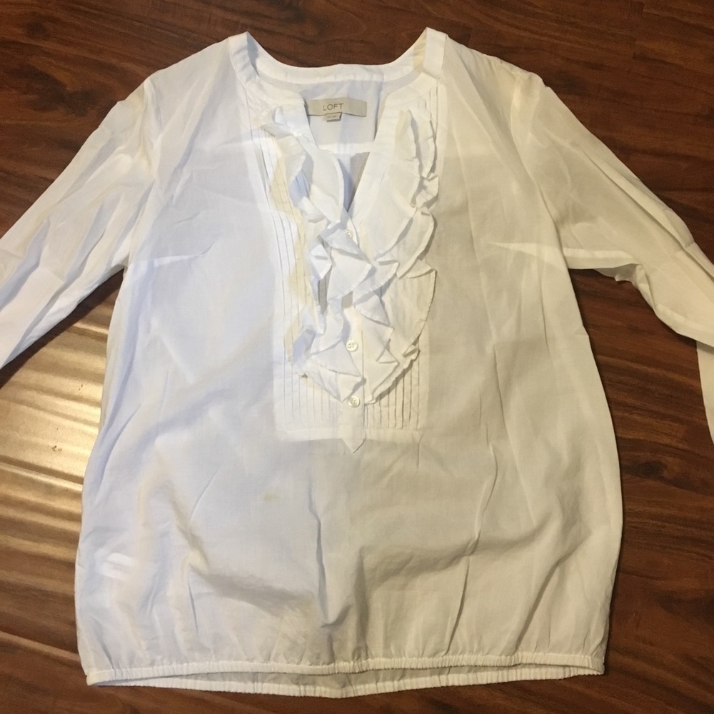 LOFT Ruffle Blouse